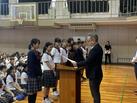 中学校　終業式