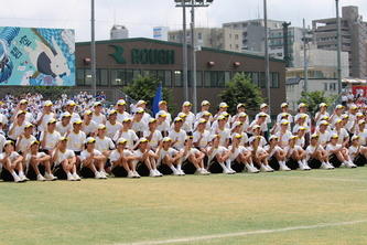 集団行動（高１男子選抜）写真用のポーズです。